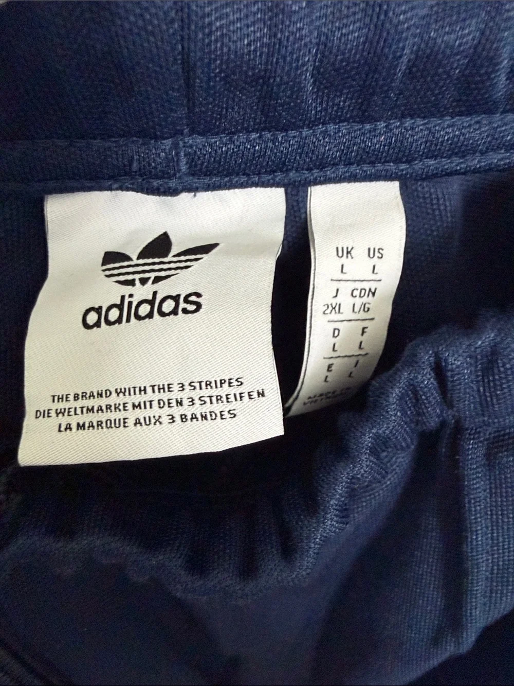 adidas Originals Men's Beckenbauer Classic Track Pants Navy Large